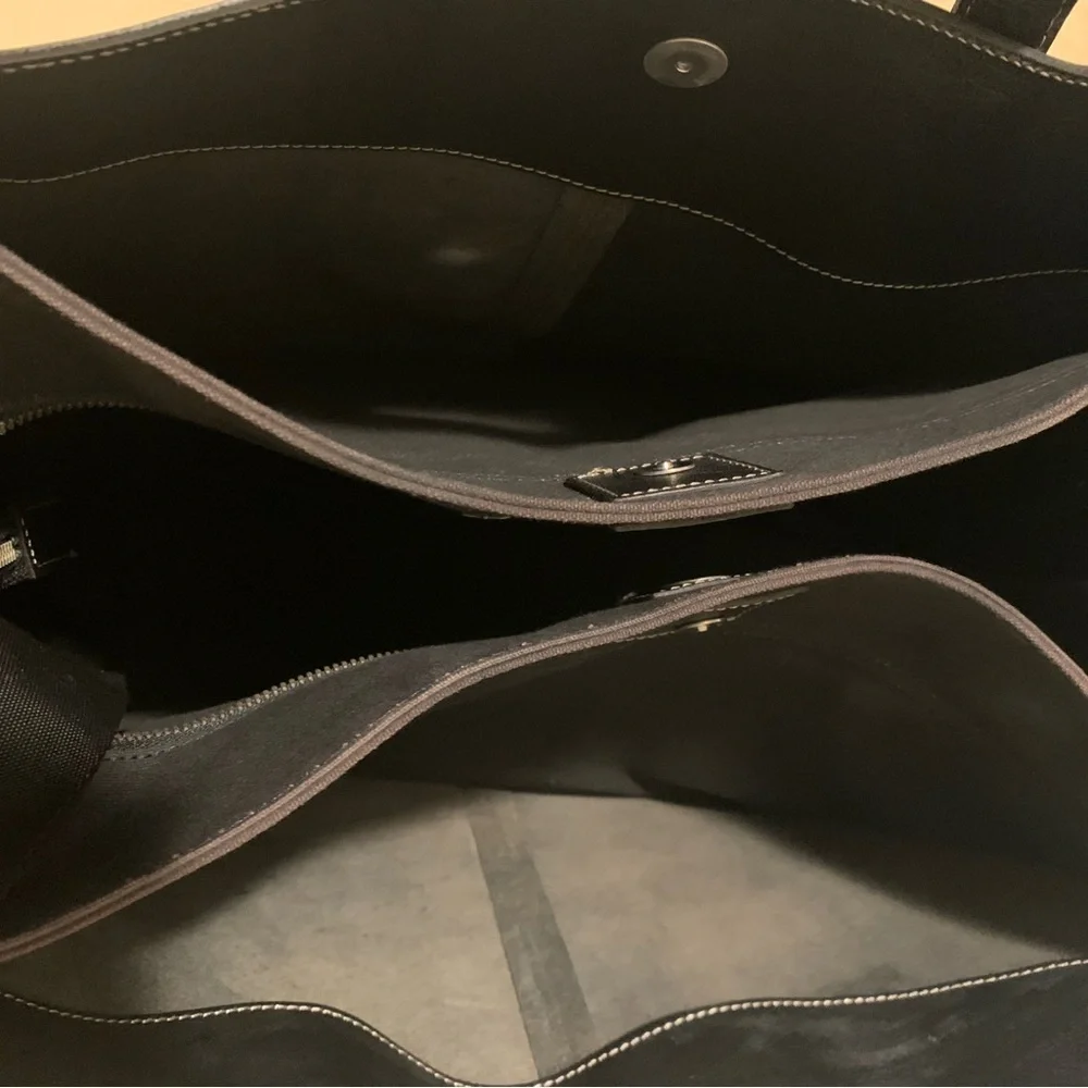 Frank Daniel Black Leather Men's Bag